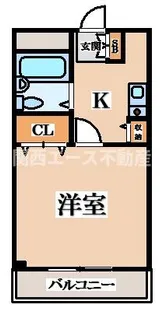 1Kの間取り画像