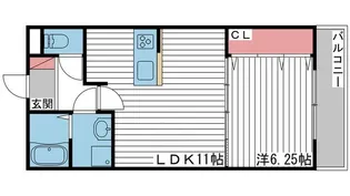 MISTRAL姫路南【2階】の間取り