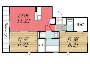千葉県千葉市中央区都町5【アパート】の間取り