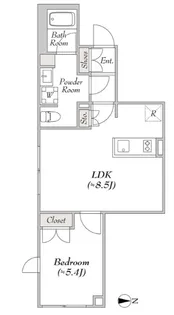 Joyous Gard 代々木 ジョイアスガード代々木【4階】の間取り