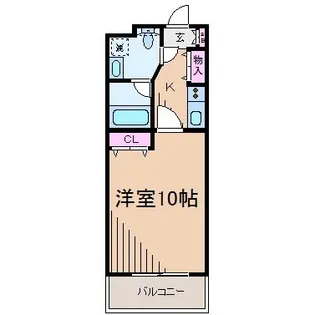 ヴェルデュール栗原【1階】の間取り