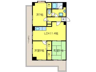 サンポートハイム堺PART1【2階】の間取り