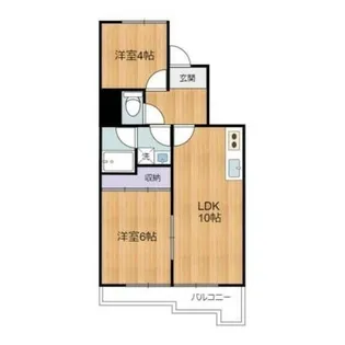 モンテフレンテ【3階】の間取り