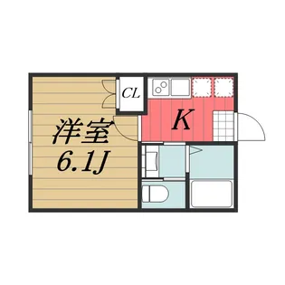 千葉県千葉市中央区末広1【アパート】の間取り