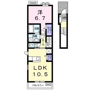 ディアヴニール【2階】の間取り