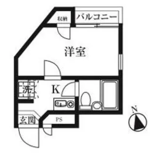 キャトルセゾン東橋本【1階】の間取り