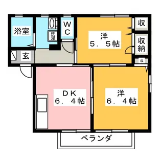 アライアンスB【1階】の間取り