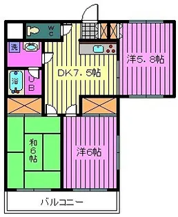 グレイスコジマ【2階】の間取り