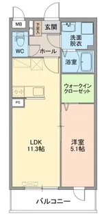 レジデンスノーブル【2階】の間取り