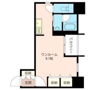 エスティメゾン恵比寿1【3階】の間取り