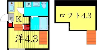 ハーモニーテラス足立【2階】の間取り