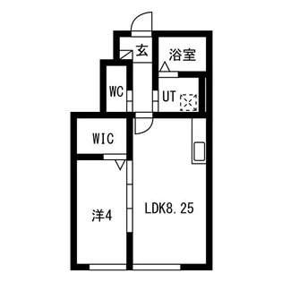 東仙台新築アパートB【1階】の間取り