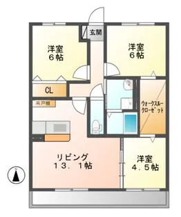 モルゲンロート【2階】の間取り