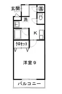 ワンズホーム錦町【4階】の間取り
