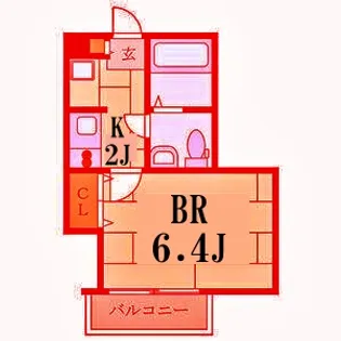 シャルムカーサ【2階】の間取り