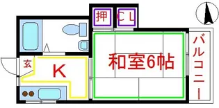 アーリーコーポ【1階】の間取り