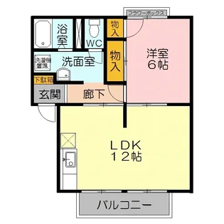 ハイツソアニエ【2階】の間取り
