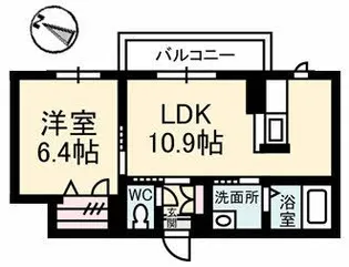 ベレオ海岸通り【3階】の間取り