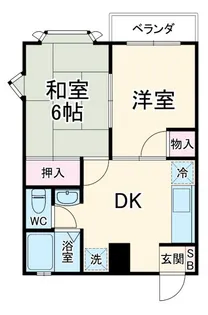 シャルム宮前A【2階】の間取り