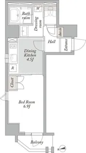 東京都台東区小島1【マンション】の間取り