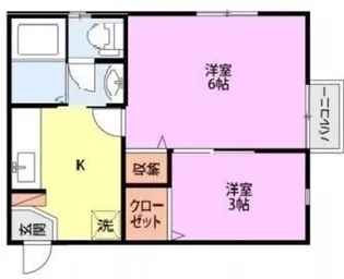 ピジョンB【2階】の間取り