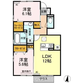 D-roomMG【1階】の間取り