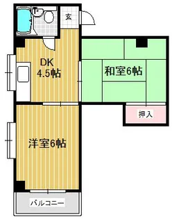 大阪府大阪市平野区平野西4【マンション】の間取り