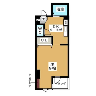 グリーンヒルズA【1階】の間取り