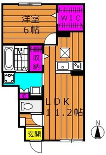 カーサ リアン【1階】の間取り