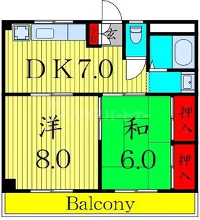 GYマンション【2階】の間取り