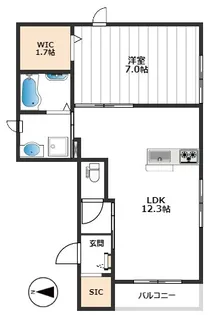 スターレジデンス【1階】の間取り