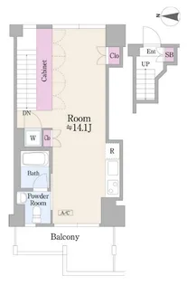 ROKA TERRAZZA【5階】の間取り