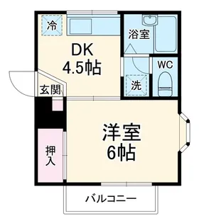 パームツリースクエア【2階】の間取り