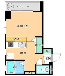 コリーヌベルテ西大島【2階】の間取り