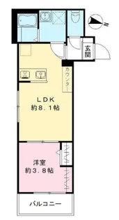カサ デ ルーナ【3階】の間取り