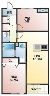 コンフォルト【2階】の間取り