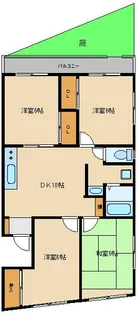 第2ヒルトップ梶ヶ谷【1階】の間取り