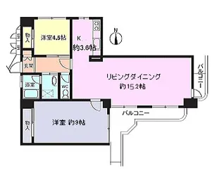 美浜東エステート1号棟【1階】の間取り