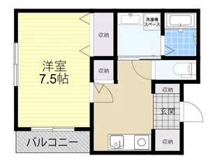 大阪府枚方市甲斐田町【アパート】の間取り