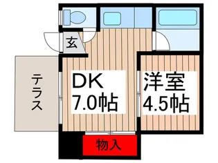 コ-ポ大沼【1階】の間取り