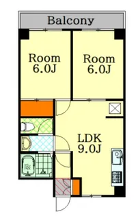 広島県広島市西区観音本町1【マンション】の間取り
