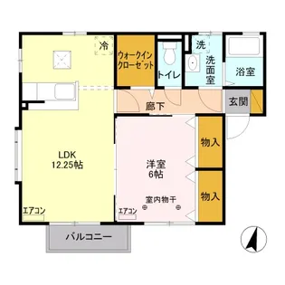 シュロス II番館【1階】の間取り