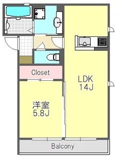 NIKO宮崎台【2階】の間取り