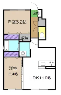 シャーメゾン フォルトゥーナA棟【1階】の間取り