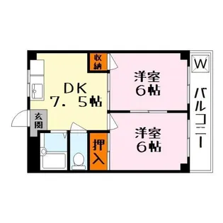 アルページュ草津【2階】の間取り