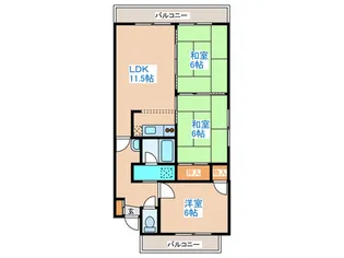 ア-トエリアSK【5階】の間取り