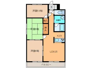 ベルトピア帯広1【3階】の間取り