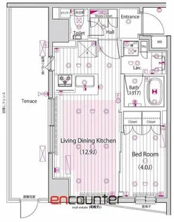 ガーラ・プレシャス三軒茶屋【1階】の間取り