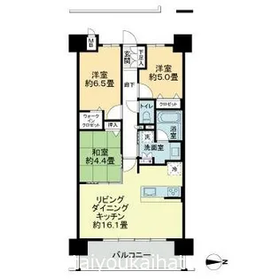ファーネスト鹿児島中央駅前レジデンス【5階】の間取り