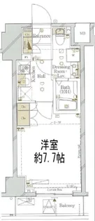 ガリシアグランデ江戸川橋【5階】の間取り
